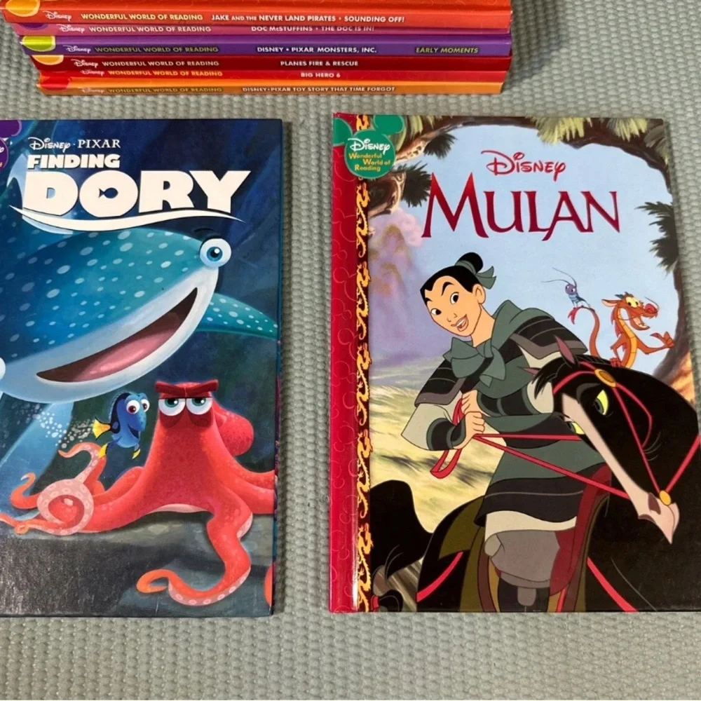 NEW Disney's Wonderful World Of Reading Collection Hardcover LOT 2011-2019 Pixar